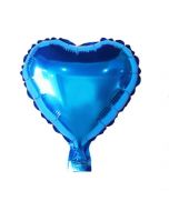 Hart Ballon Folie Blauw