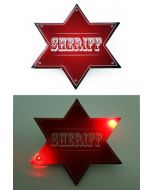 Sheriff ster rood met 6 lampjes