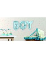 Babyblauwe Folie Ballonnen Boy