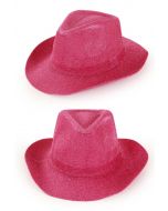 Cowboyhoed pink glitter