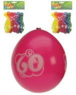 Leeftijdballon 60 jaar per 8 32cm/11inch