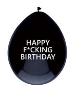 Ballon happy fucking birthday per 5 / 30cm