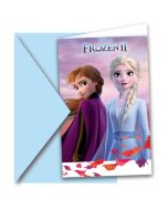 6 uitnodigingen Frozen II 