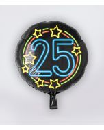 25 Jaar NEON Folie Ballon 