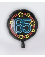 NEON Folie Ballon 65 jaar