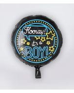 NEON Folie Ballon Its a Boy
