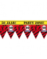 Party tape 50 jaar 12 meter
