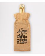 Bottle Gift Bag - Leeftijd Is Als Wijn, Hoe Ouder Hoe Beter