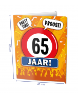 65 Jaar Raambord ( Window-sign )