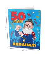 Abraham 50 Jaar Raambord ( Window-sign )
