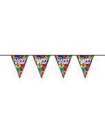 Vlaggenlijn PE ”Happy Birthday” (10m)