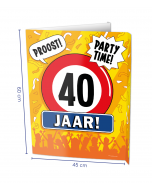 40 Jaar Raambord ( Window-Sign )