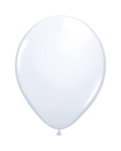 Ballonnen Metallic Wit 30cm - 100 stuks