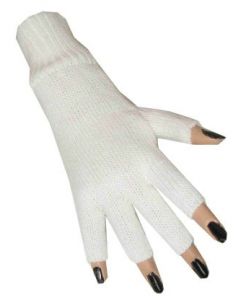 Vingerloze Handschoenen Wit