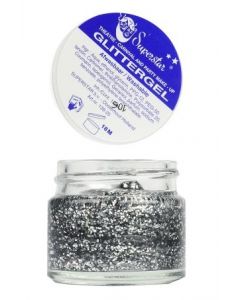 Gel Superstar Glitter Zilver ( huid & haar ) 15 ml