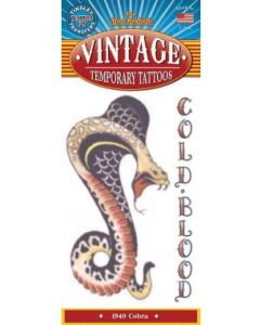 Vintage Tattoo 'Cobra 1940'