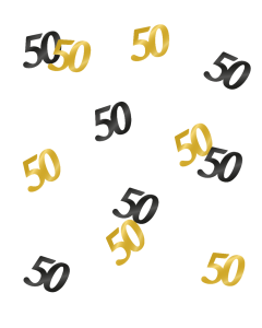 Classy Party Tafelconfetti - 50 jaar