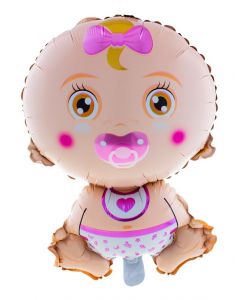 Folieballon Baby Girl - Roze
