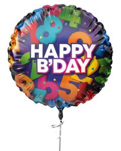 Folieballon ”Happy Birthday” 45cm
