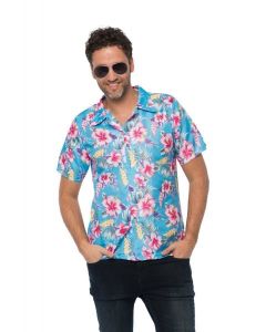 Hawai Shirt Deluxe Blauw