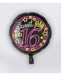 NEON Folie Ballon Sweet 16