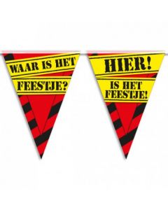 Waar is het feestje Vlaggenlijn - 10 Mtr