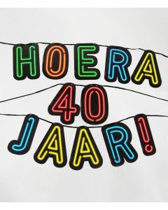 40 Jaar Hoera - NEON Slinger 
