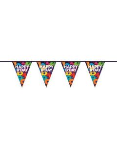 Vlaggenlijn PE ”Happy Birthday” (10m)